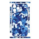 For iPhone 15 Pro Max All-inclusive PET Phone Decal Adhesive Sticker(Blue White) - 2