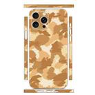 For iPhone 15 Pro Max All-inclusive PET Phone Decal Adhesive Sticker(Camouflage Gold) - 1