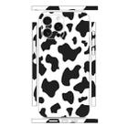 For iPhone 15 Pro Max All-inclusive PET Phone Decal Adhesive Sticker(Black White Cow Pattern) - 1