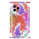 For iPhone 15 Pro All-inclusive PET Phone Decal Adhesive Sticker(Orange Purple) - 1