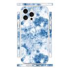 For iPhone 15 Pro All-inclusive PET Phone Decal Adhesive Sticker(Light Blue White) - 1