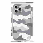 For iPhone 15 Pro All-inclusive PET Phone Decal Adhesive Sticker(Camouflage White) - 1