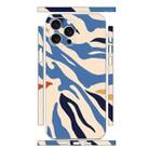 For iPhone 15 Pro All-inclusive PET Phone Decal Adhesive Sticker(Blue White Stripe) - 1