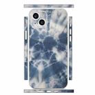 For iPhone 15 Plus All-inclusive PET Phone Decal Adhesive Sticker(Dark Blue White) - 1