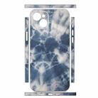 For iPhone 15 Plus All-inclusive PET Phone Decal Adhesive Sticker(Dark Blue White) - 2