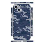 For iPhone 15 Plus All-inclusive PET Phone Decal Adhesive Sticker(Camouflage Blue) - 1