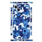 For iPhone 15 Plus All-inclusive PET Phone Decal Adhesive Sticker(Blue White) - 1