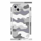 For iPhone 15 Plus All-inclusive PET Phone Decal Adhesive Sticker(Camouflage White) - 1