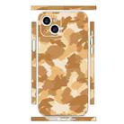 For iPhone 15 Plus All-inclusive PET Phone Decal Adhesive Sticker(Camouflage Gold) - 1