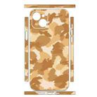 For iPhone 15 Plus All-inclusive PET Phone Decal Adhesive Sticker(Camouflage Gold) - 2