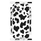 For iPhone 15 All-inclusive PET Phone Decal Adhesive Sticker(Black White Cow Pattern) - 1