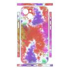 For iPhone 14 Plus All-inclusive PET Phone Decal Adhesive Sticker(Orange Purple) - 2