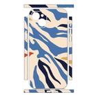 For iPhone 14 Plus All-inclusive PET Phone Decal Adhesive Sticker(Blue White Stripe) - 2