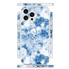 For iPhone 14 Pro All-inclusive PET Phone Decal Adhesive Sticker(Light Blue White) - 1