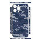 For iPhone 13 Pro Max All-inclusive PET Phone Decal Adhesive Sticker(Camouflage Blue) - 2