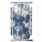 For iPhone 12 All-inclusive PET Phone Decal Adhesive Sticker(Dark Blue White) - 2