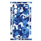 For iPhone 12 All-inclusive PET Phone Decal Adhesive Sticker(Blue White) - 2