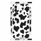 For iPhone 12 All-inclusive PET Phone Decal Adhesive Sticker(Black White Cow Pattern) - 1