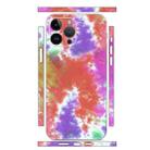 For iPhone 12 Pro Max All-inclusive PET Phone Decal Adhesive Sticker(Orange Purple) - 1