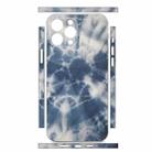 For iPhone 12 Pro Max All-inclusive PET Phone Decal Adhesive Sticker(Dark Blue White) - 2