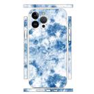 For iPhone 12 Pro Max All-inclusive PET Phone Decal Adhesive Sticker(Light Blue White) - 1