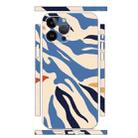 For iPhone 12 Pro Max All-inclusive PET Phone Decal Adhesive Sticker(Blue White Stripe) - 1