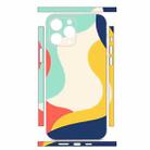 For iPhone 12 Pro Max All-inclusive PET Phone Decal Adhesive Sticker(White Yellow) - 2