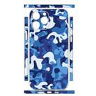 For iPhone 12 Pro All-inclusive PET Phone Decal Adhesive Sticker(Blue White) - 2