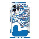 For iPhone 12 Pro All-inclusive PET Phone Decal Adhesive Sticker(Blue Ripples) - 1