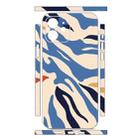 For iPhone 12 mini All-inclusive PET Phone Decal Adhesive Sticker(Blue White Stripe) - 2