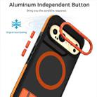 For Google Pixel 9 / 9 Pro Dual-Color Skin Feel Magsafe Phone Case with Holder(Orange) - 3