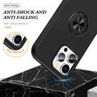 For iPhone 16 Pro Max PC Hybrid TPU Magnetic Ring Holder Phone Case(Black) - 3