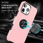 For iPhone 16 Pro Max PC Hybrid TPU Magnetic Ring Holder Phone Case(Rose Gold) - 2