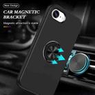 For iPhone 16e PC + TPU Magnetic Phone Case with Invisible Ring Holder(Black) - 2
