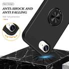 For iPhone 16e PC + TPU Magnetic Phone Case with Invisible Ring Holder(Black) - 3