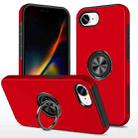 For iPhone 16e PC + TPU Magnetic Phone Case with Invisible Ring Holder(Red) - 1