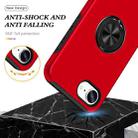 For iPhone 16e PC + TPU Magnetic Phone Case with Invisible Ring Holder(Red) - 3