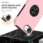 For iPhone 16e PC + TPU Magnetic Phone Case with Invisible Ring Holder(Rose Gold) - 3