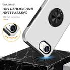 For iPhone 16e PC + TPU Magnetic Phone Case with Invisible Ring Holder(Silver) - 3