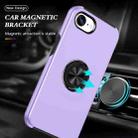 For iPhone 16e PC + TPU Magnetic Phone Case with Invisible Ring Holder(Purple) - 2
