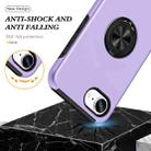 For iPhone 16e PC + TPU Magnetic Phone Case with Invisible Ring Holder(Purple) - 3