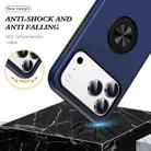 For iPhone 17 Pro Max PC + TPU Magnetic Phone Case with Invisible Ring Holder(Navy Blue) - 3
