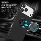 For iPhone 17 Pro Max PC + TPU Magnetic Phone Case with Invisible Ring Holder(Black) - 2