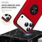 For iPhone 17 Pro Max PC + TPU Magnetic Phone Case with Invisible Ring Holder(Red) - 3