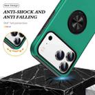 For iPhone 17 Pro Max PC + TPU Magnetic Phone Case with Invisible Ring Holder(Dark Green) - 3