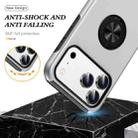 For iPhone 17 Pro Max PC + TPU Magnetic Phone Case with Invisible Ring Holder(Silver) - 3