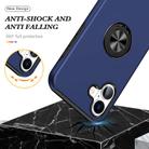 For iPhone 17 PC + TPU Magnetic Phone Case with Invisible Ring Holder(Navy Blue) - 3