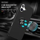 For iPhone 17 PC + TPU Magnetic Phone Case with Invisible Ring Holder(Black) - 2