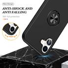 For iPhone 17 PC + TPU Magnetic Phone Case with Invisible Ring Holder(Black) - 3