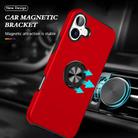 For iPhone 17 PC + TPU Magnetic Phone Case with Invisible Ring Holder(Red) - 2